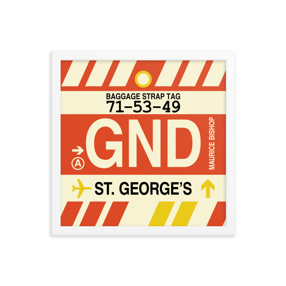 Travel-Themed Framed Print • GND St. George's Souvenir • YHM Designs - Image 13