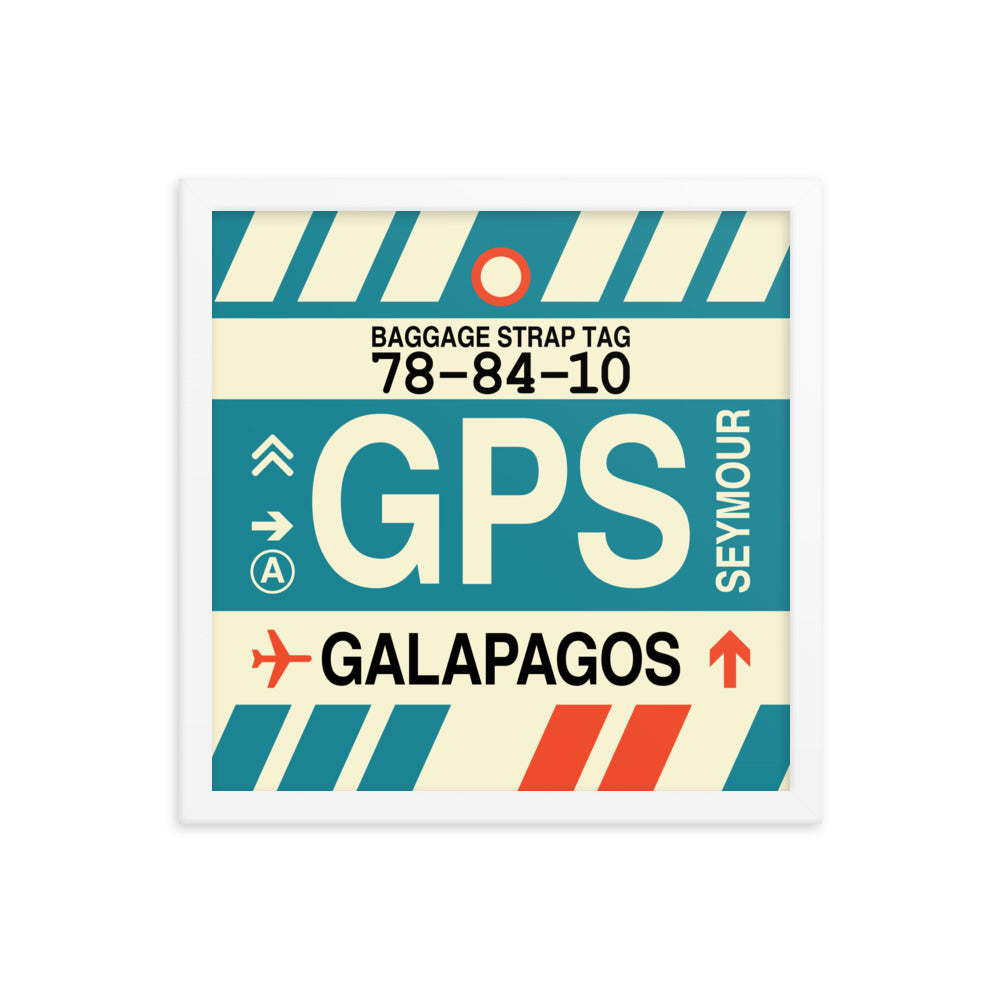Travel-Themed Framed Print • GPS Galapagos Islands Souvenir • YHM Designs - Image 13