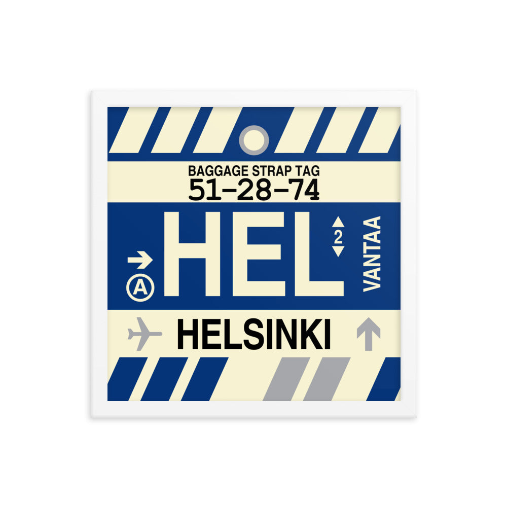 Travel-Themed Framed Print • HEL Helsinki Souvenir • YHM Designs - Image 13
