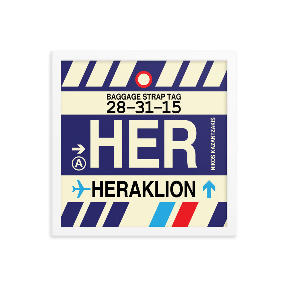 Travel-Themed Framed Print • HER Heraklion Souvenir • YHM Designs - Image 13