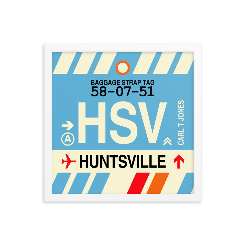 Travel-Themed Framed Print • HSV Huntsville Souvenir • YHM Designs - Image 13