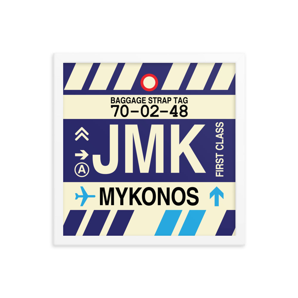 Travel-Themed Framed Print • JMK Mykonos Souvenir • YHM Designs - Image 13