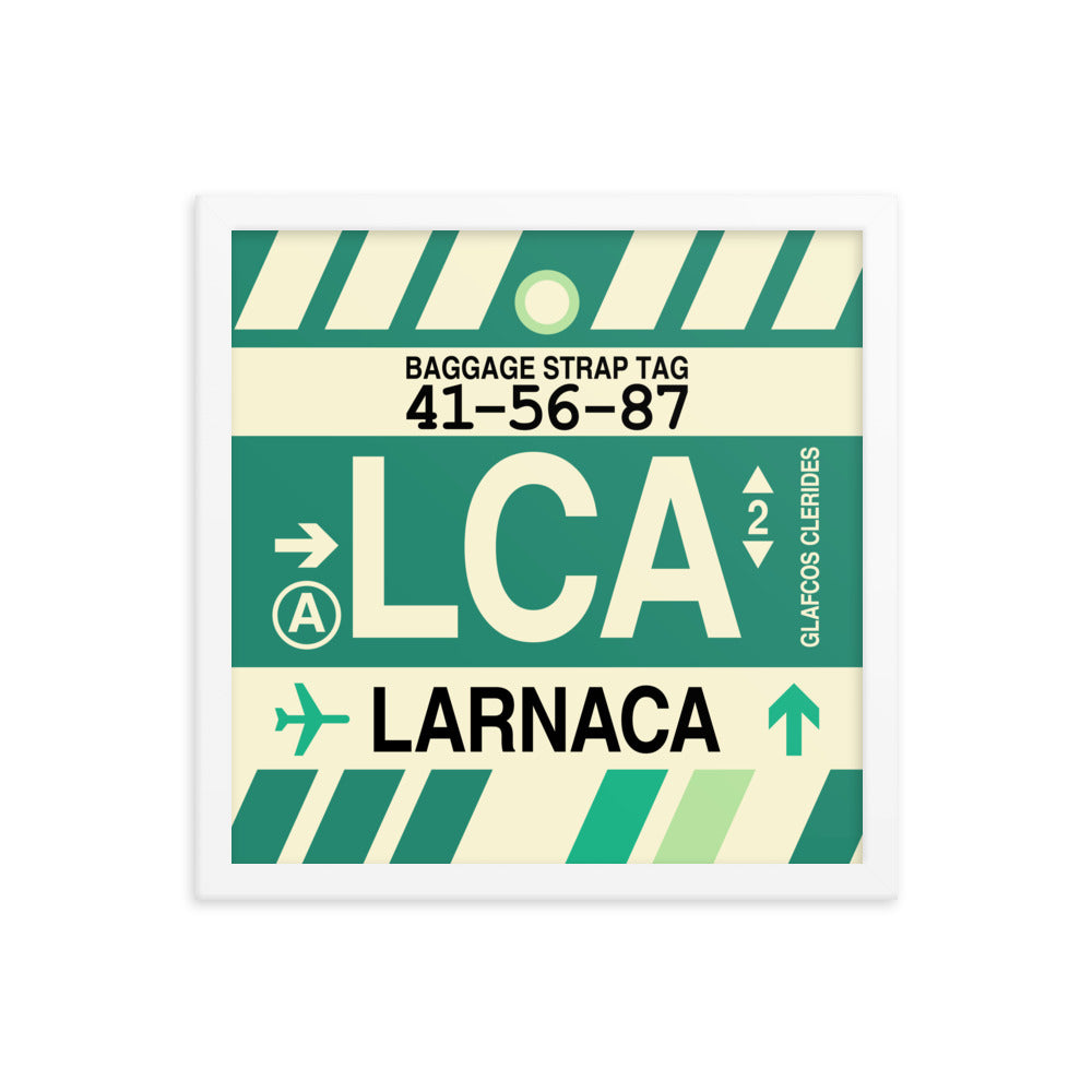 Travel-Themed Framed Print • LCA Larnaca Souvenir • YHM Designs - Image 13