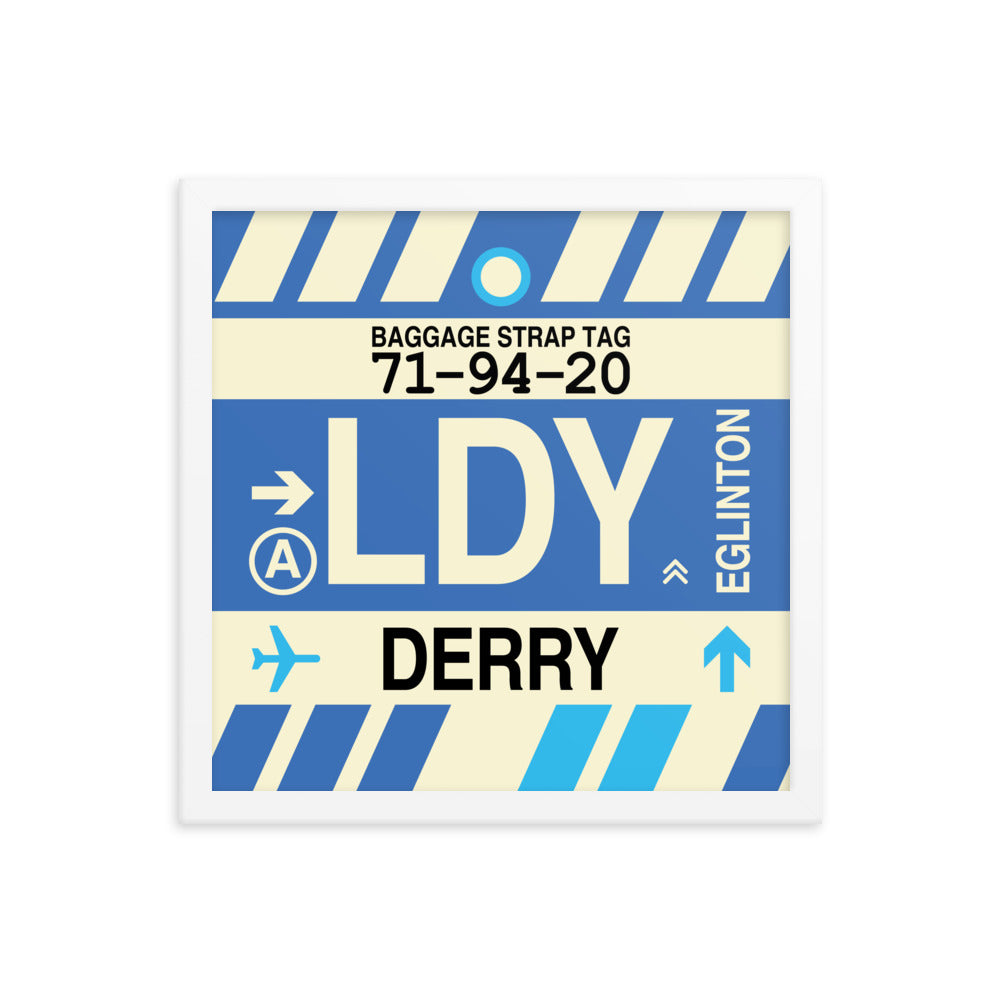 Travel-Themed Framed Print • LDY Derry Souvenir • YHM Designs - Image 13