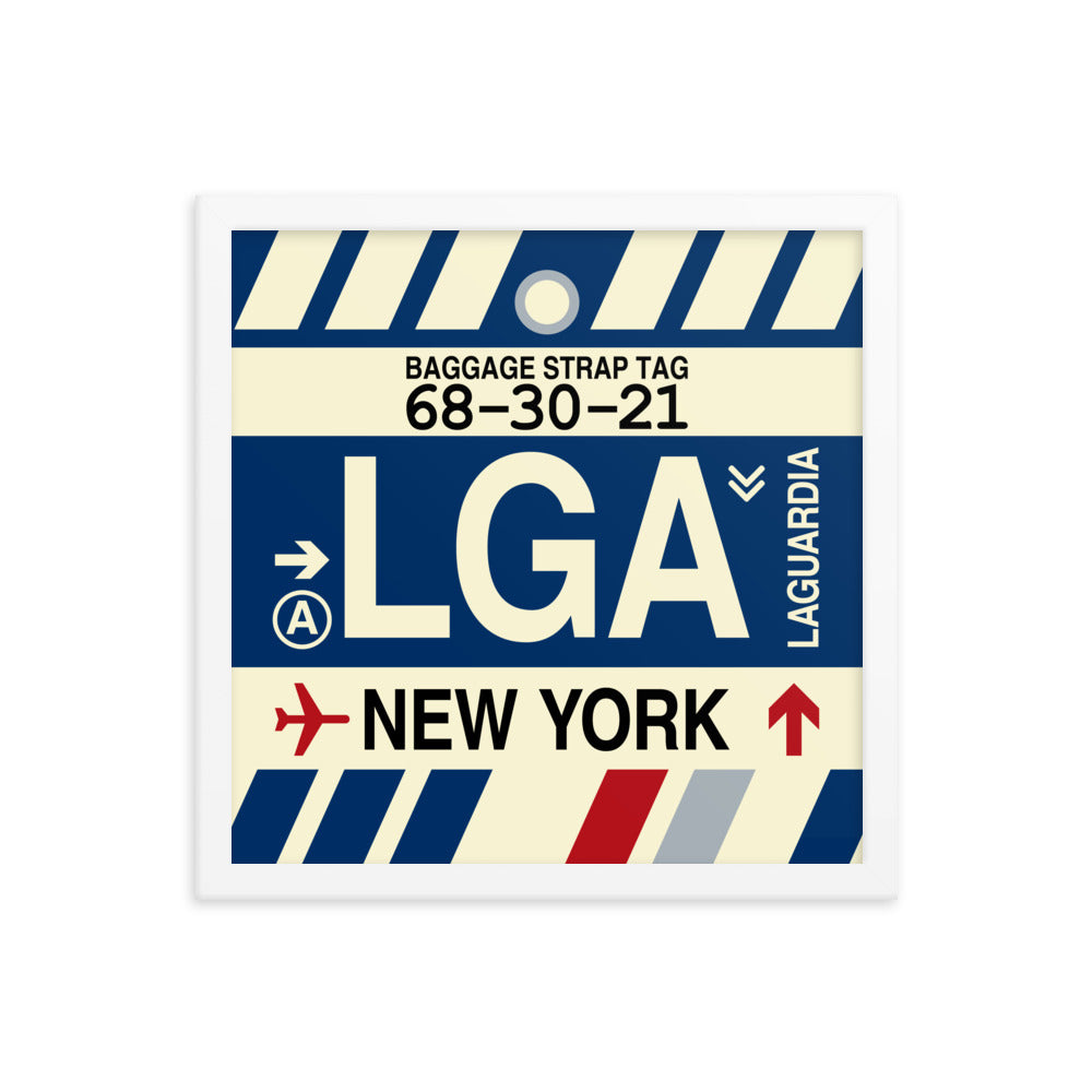 Travel-Themed Framed Print • LGA New York City Souvenir • YHM Designs - Image 13