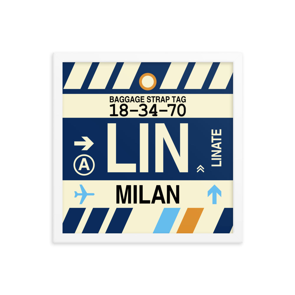 Travel-Themed Framed Print • LIN Milan Souvenir • YHM Designs - Image 13