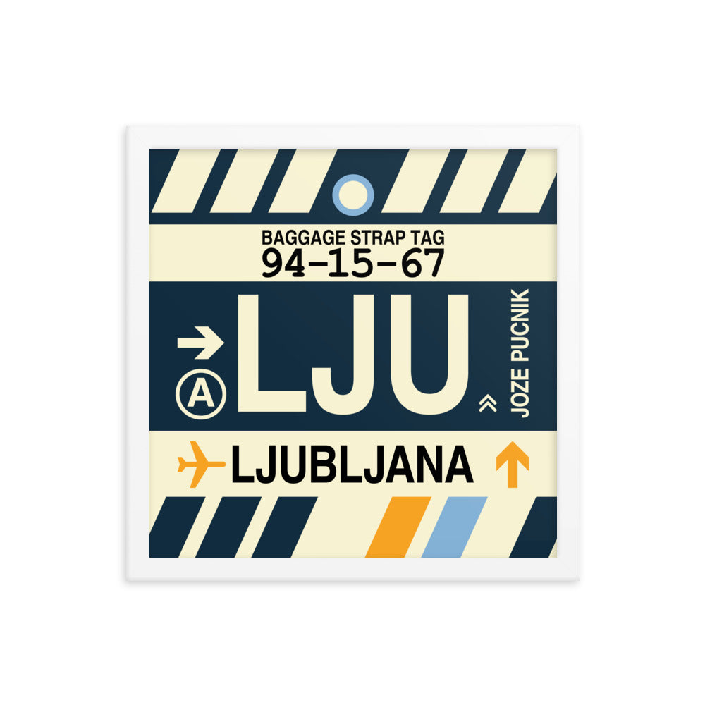 Travel-Themed Framed Print • LJU Ljubljana Souvenir • YHM Designs - Image 13
