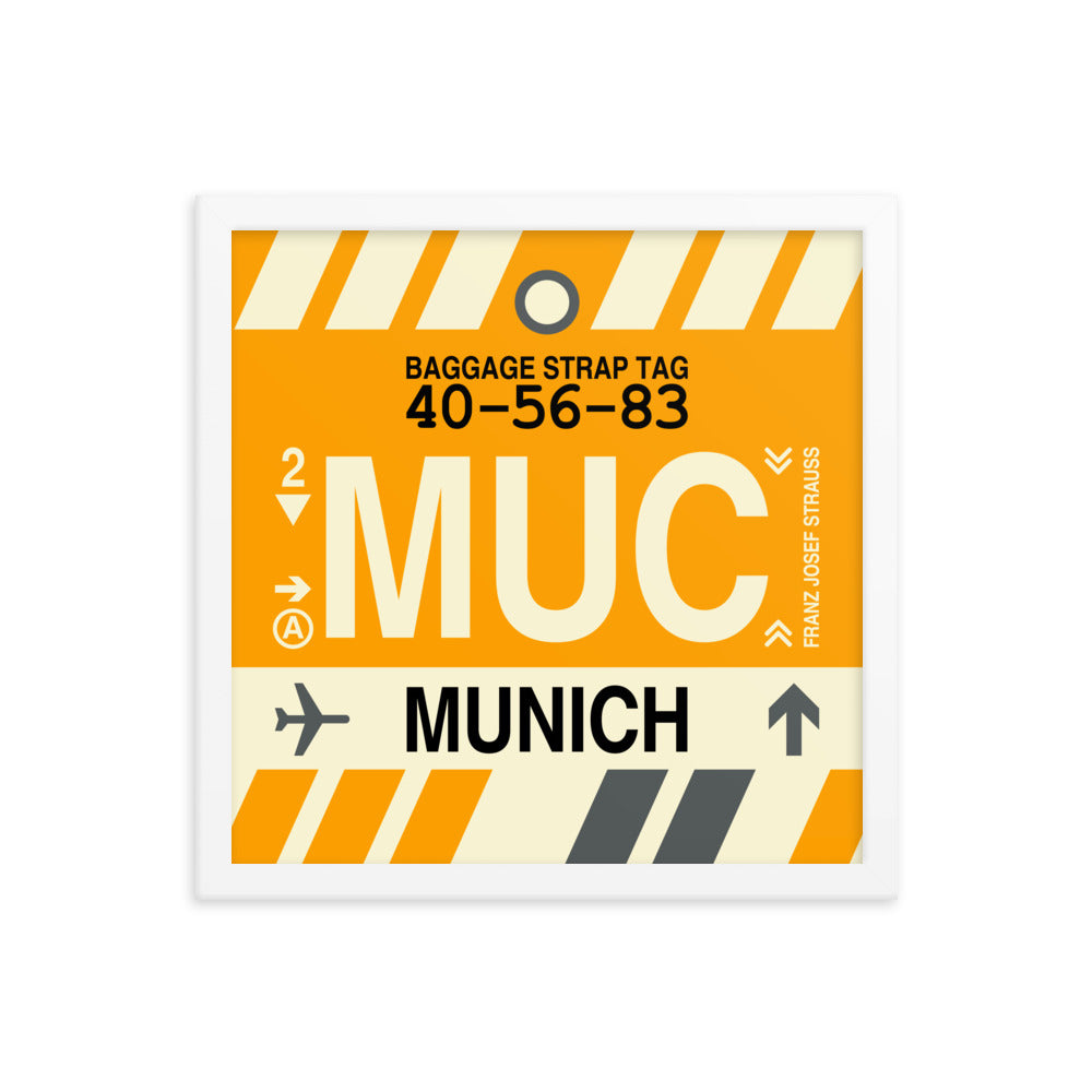 Travel-Themed Framed Print • MUC Munich • YHM Designs - Image 13