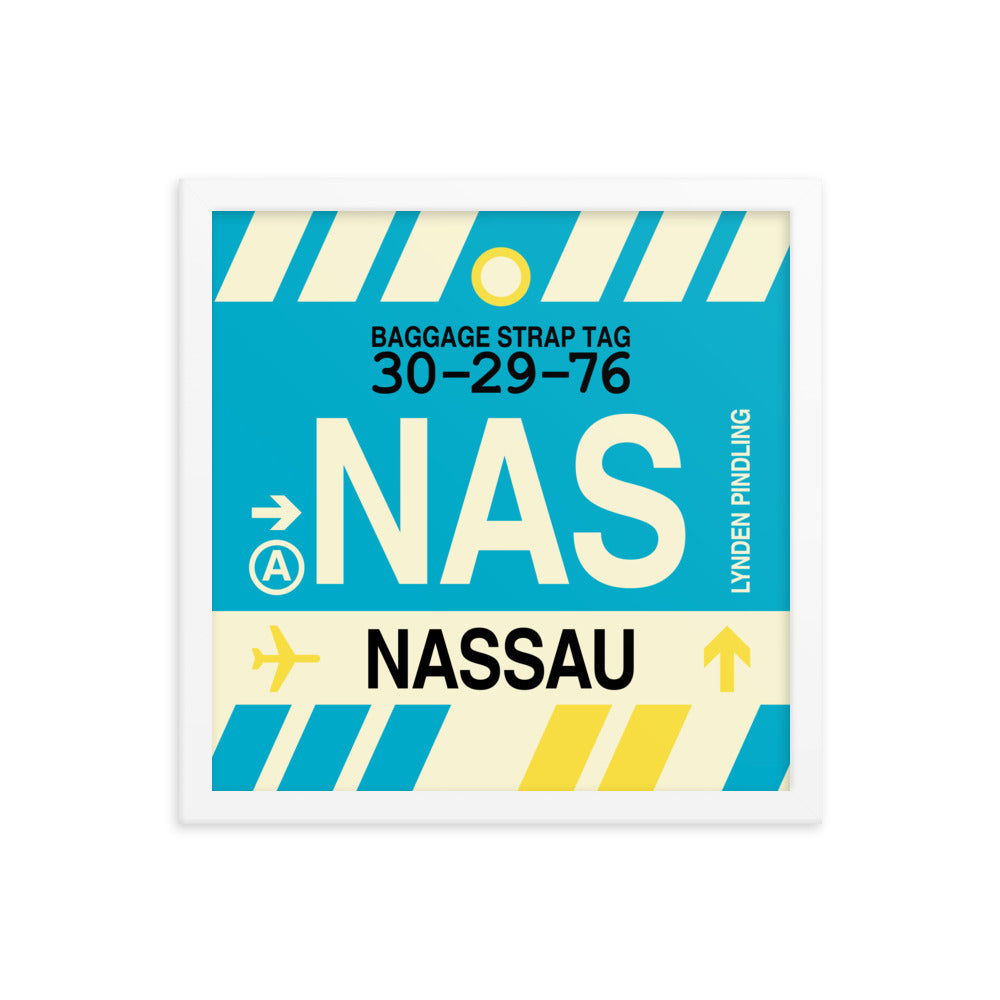 Travel-Themed Framed Print • NAS Nassau Souvenir • YHM Designs - Image 13