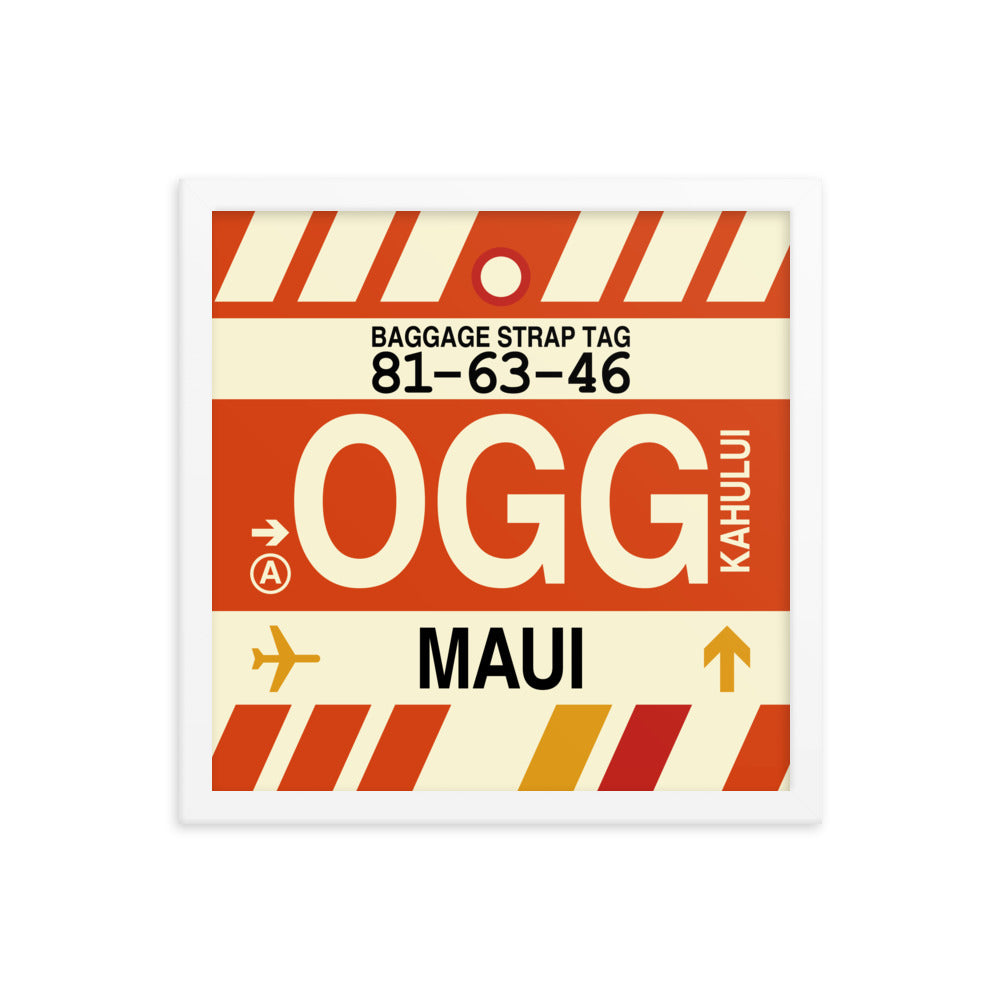 Travel-Themed Framed Print • OGG Maui Souvenir • YHM Designs - Image 13