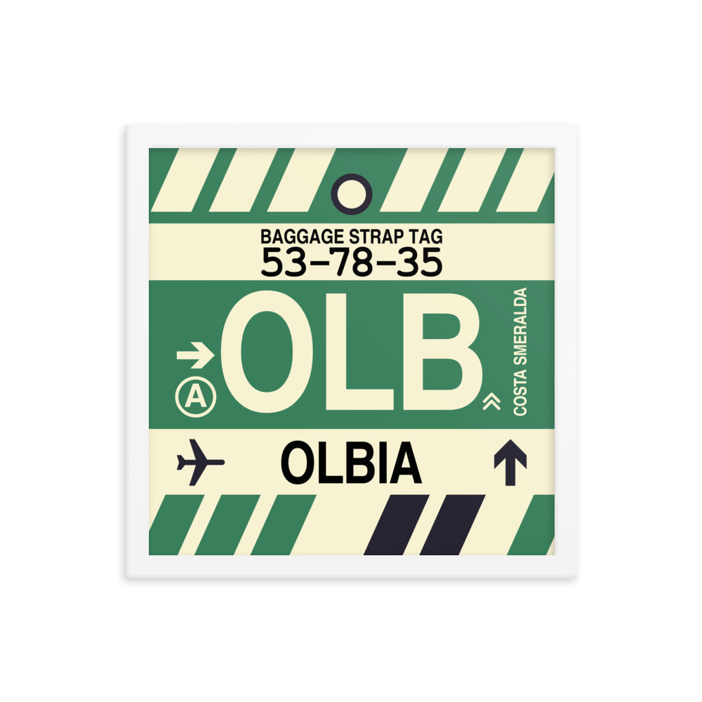 Travel-Themed Framed Print • OLB Olbia Souvenir • YHM Designs - Image 13