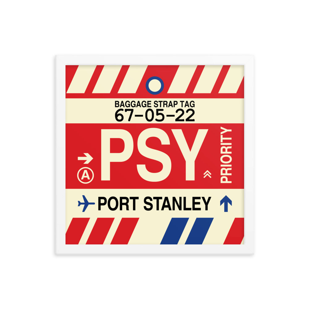Travel-Themed Framed Print • PSY Port Stanley Souvenir • YHM Designs - Image 13