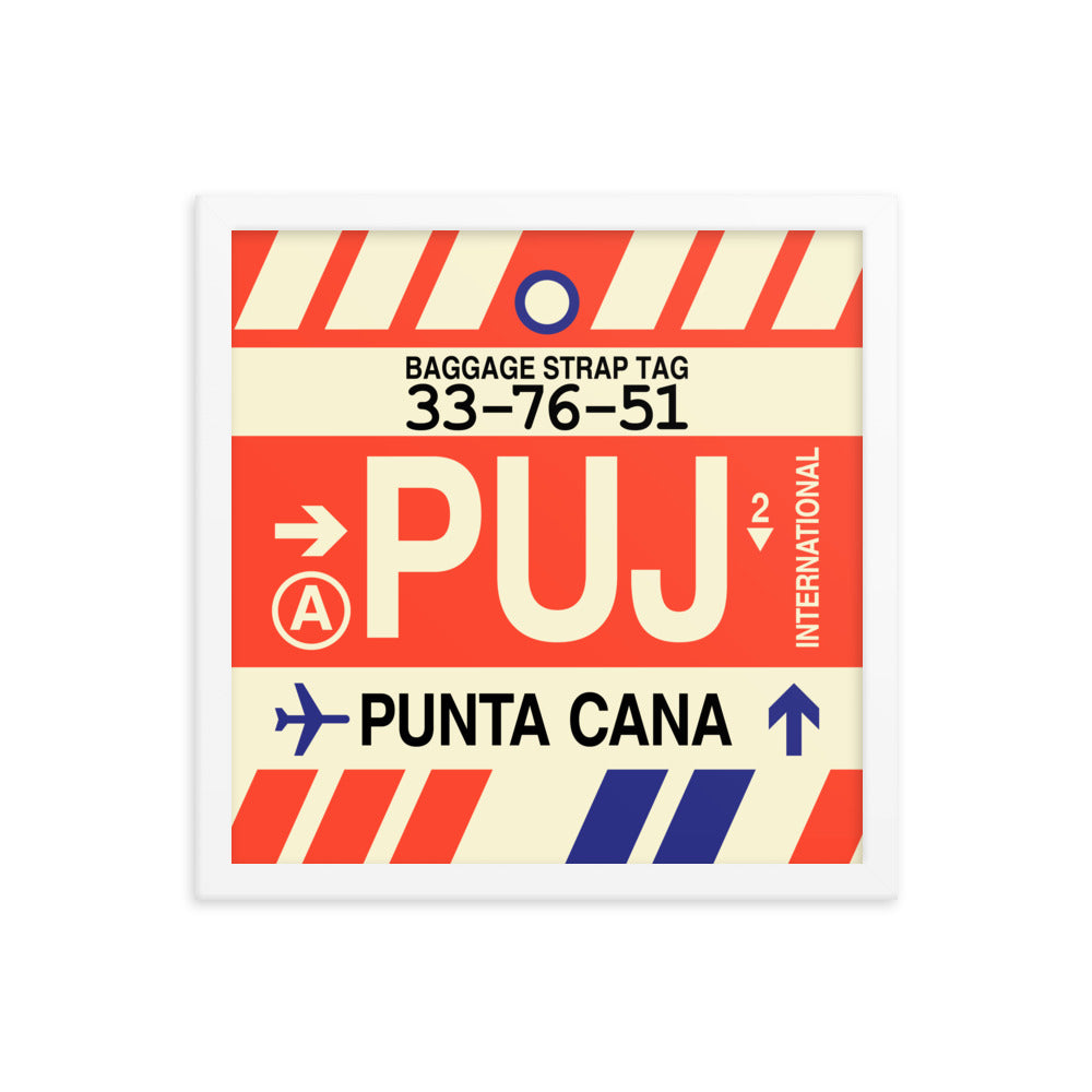 Travel-Themed Framed Print • PUJ Punta Cana Souvenir • YHM Designs - Image 13