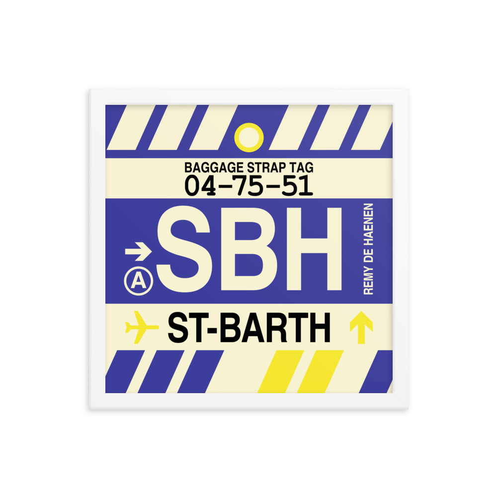 Travel-Themed Framed Print • SBH Saint Barthélemy Souvenir • YHM Designs - Image 13