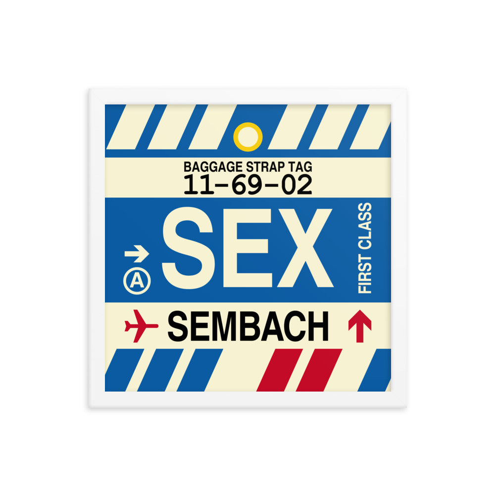 Travel-Themed Framed Print • SEX Sembach Souvenir • YHM Designs - Image 13