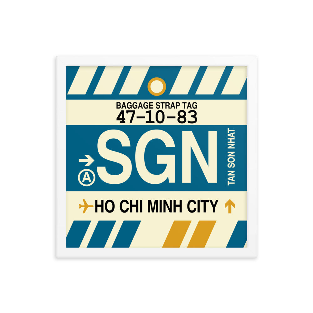 Travel-Themed Framed Print • SGN Ho Chi Minh City • YHM Designs - Image 13
