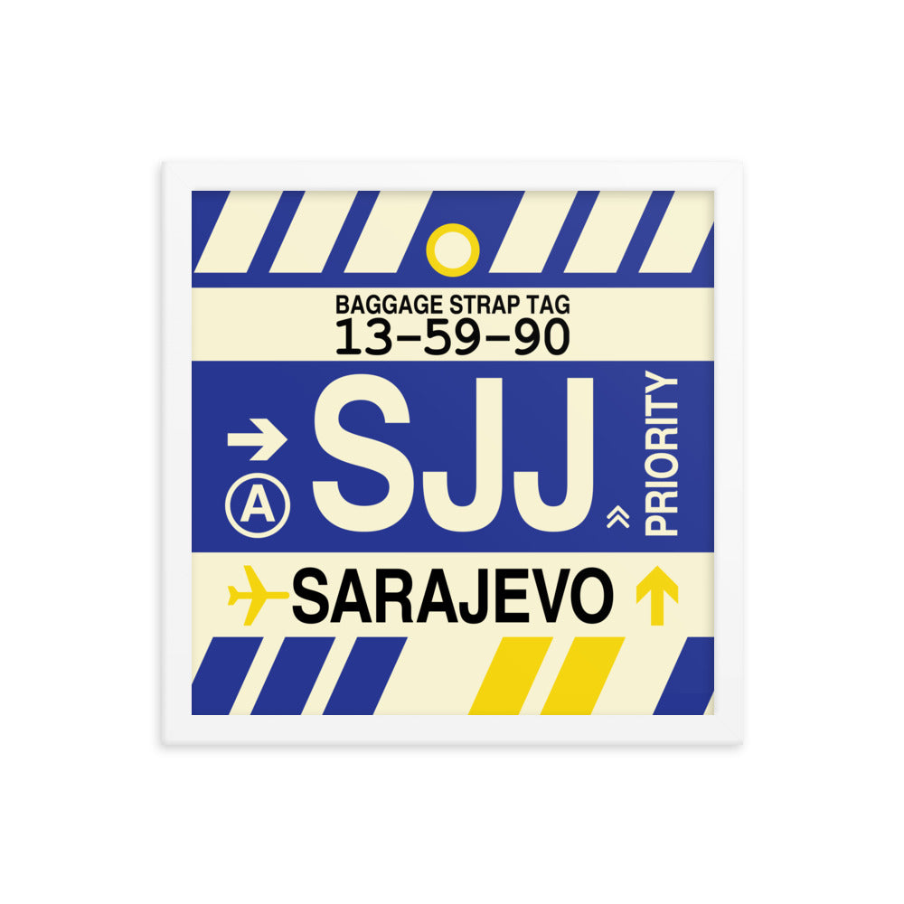 Travel-Themed Framed Print • SJJ Sarajevo Souvenir • YHM Designs - Image 13