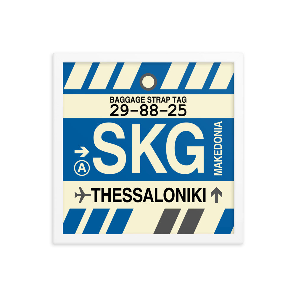 Travel-Themed Framed Print • SKG Thessaloniki Souvenir • YHM Designs - Image 13