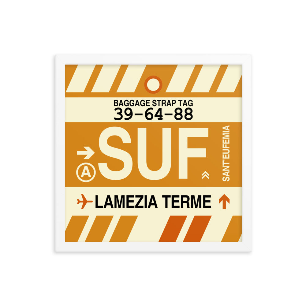 Travel-Themed Framed Print • SUF Lamezia Terme • YHM Designs - Image 13