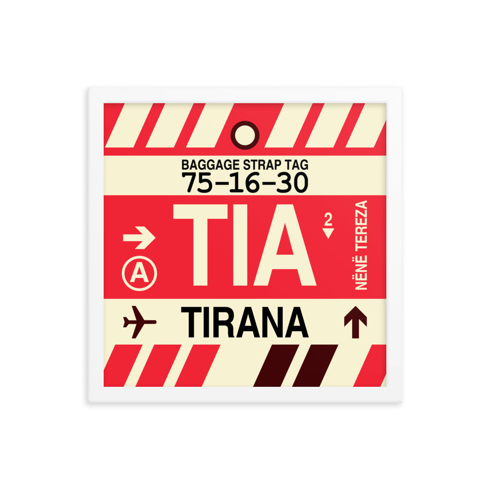 Travel-Themed Framed Print • TIA Tirana Souvenir • YHM Designs - Image 13