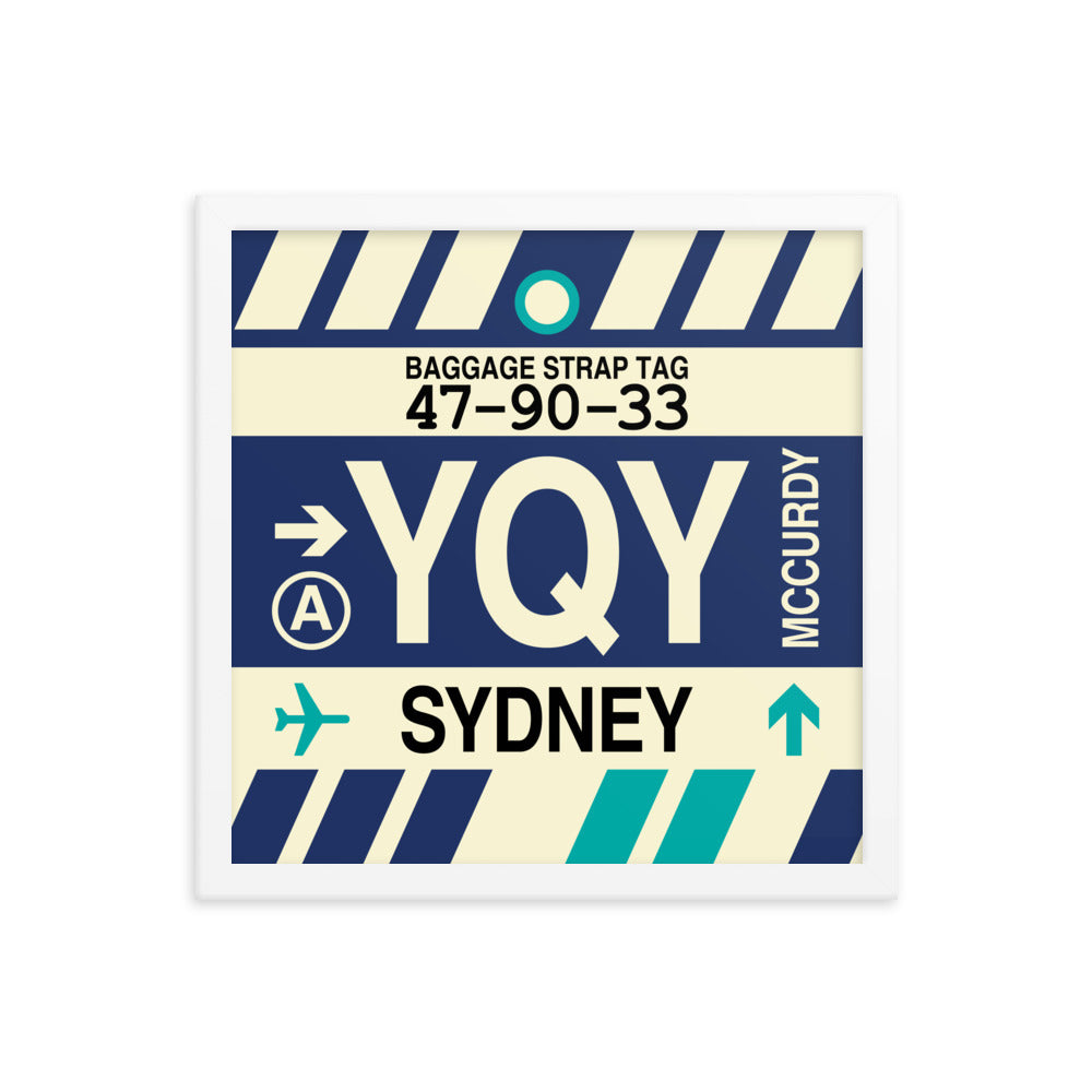 Travel-Themed Framed Print • YQY Sydney • YHM Designs - Image 13
