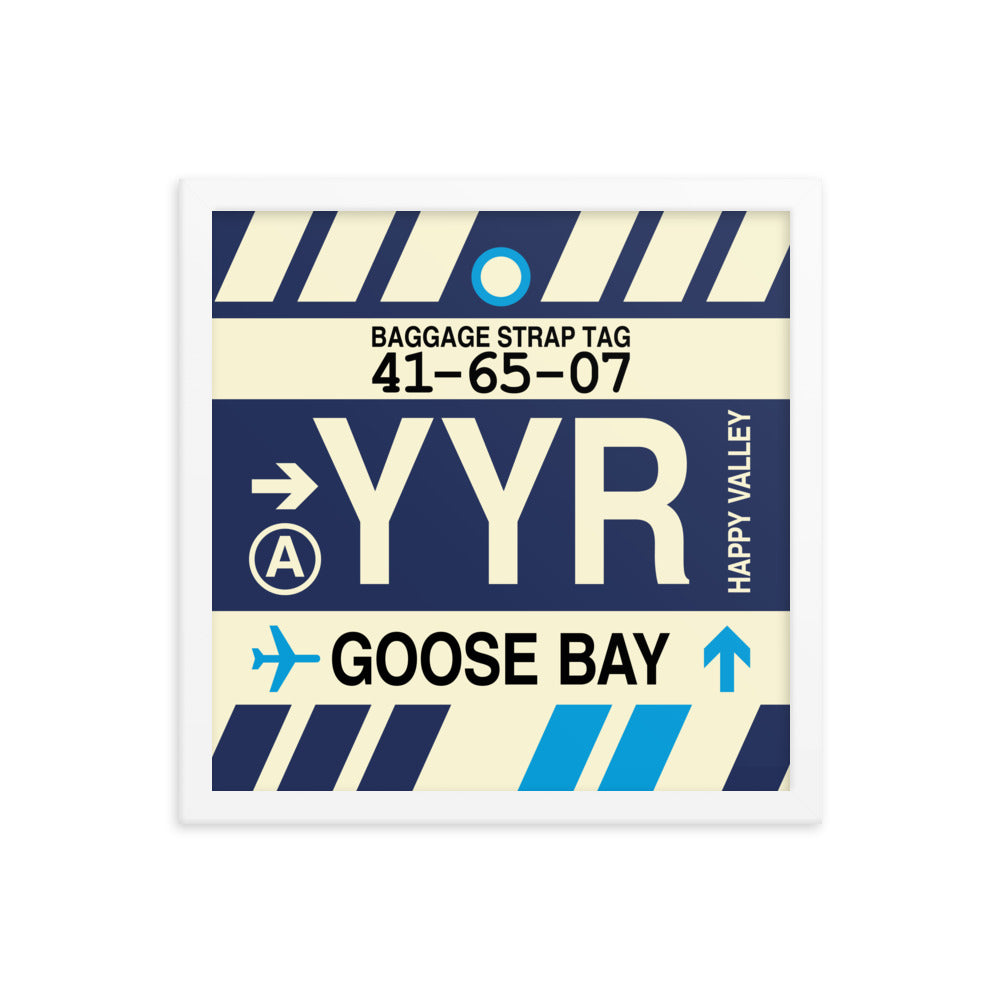 Travel-Themed Framed Print • YYR Goose Bay • YHM Designs - Image 13
