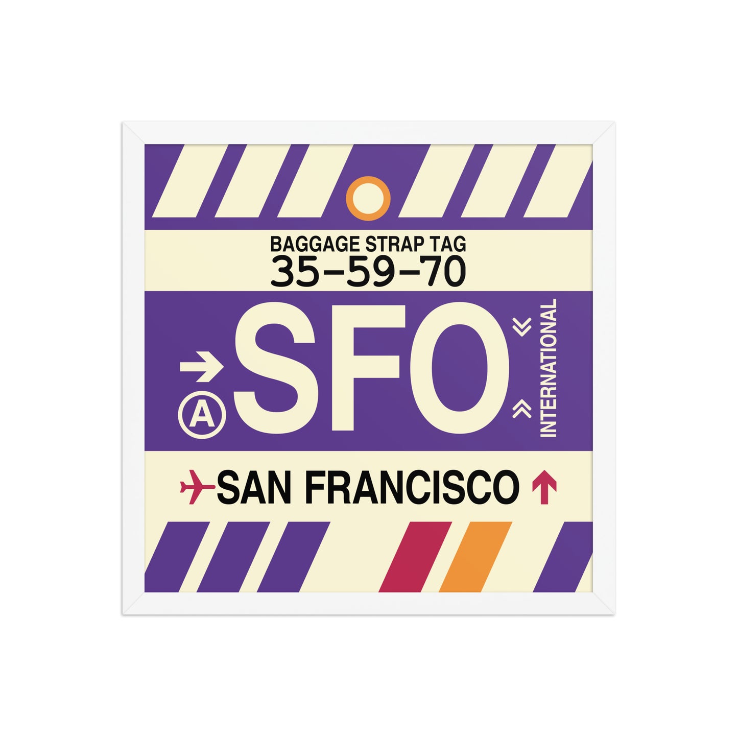 Travel-Themed Framed Print • SFO San Francisco • YHM Designs - Image 14