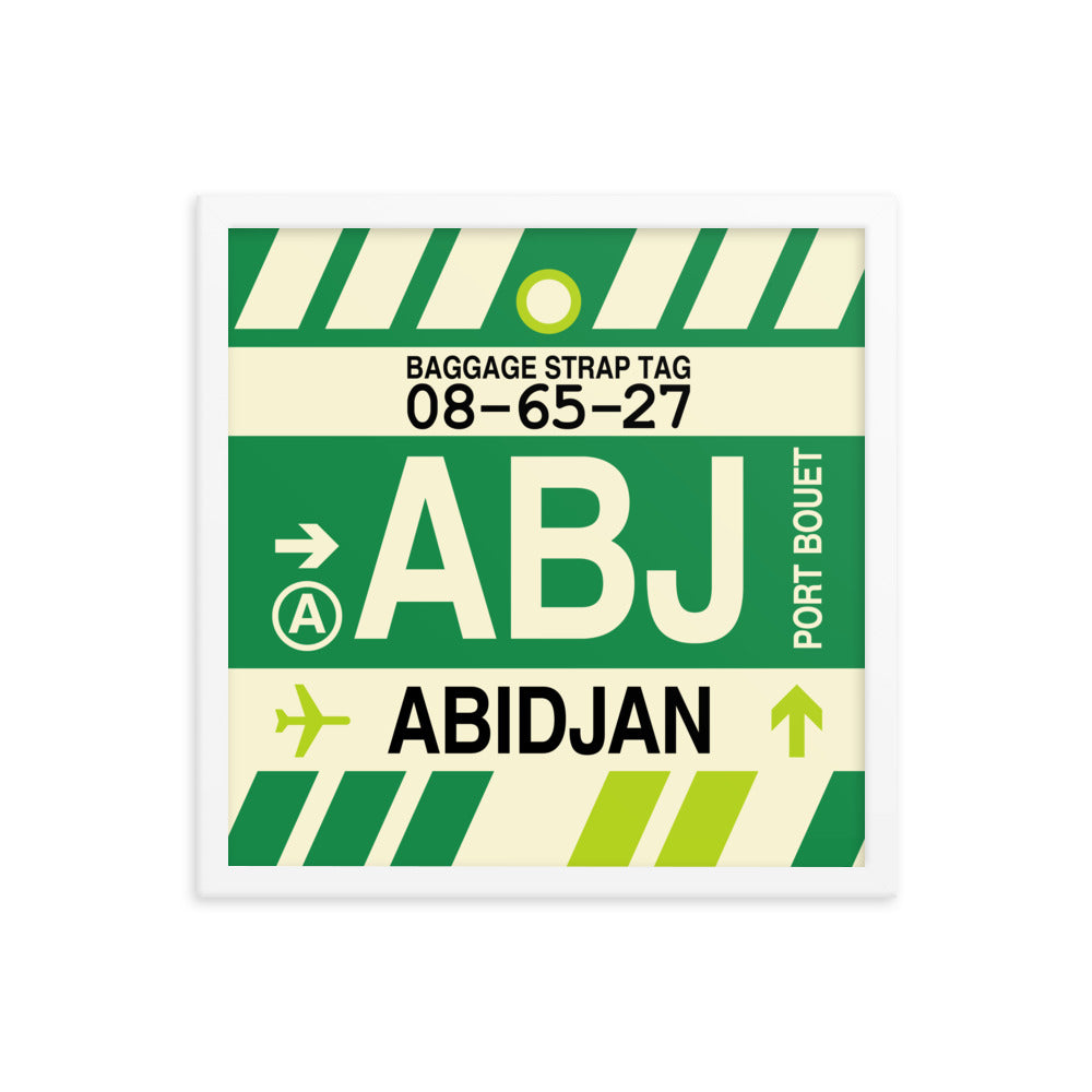 Travel-Themed Framed Print • ABJ Abidjan • YHM Designs - Image 14