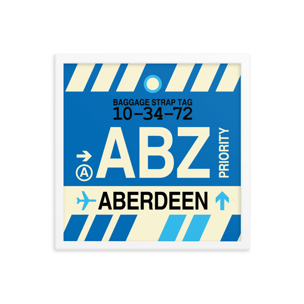 Travel-Themed Framed Print • ABZ Aberdeen • YHM Designs - Image 14