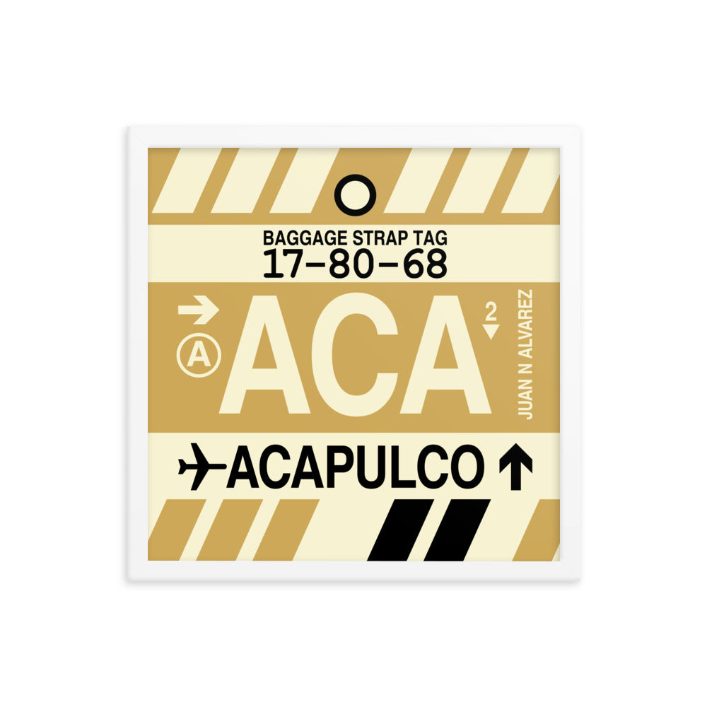 Travel-Themed Framed Print • ACA Acapulco • YHM Designs - Image 14
