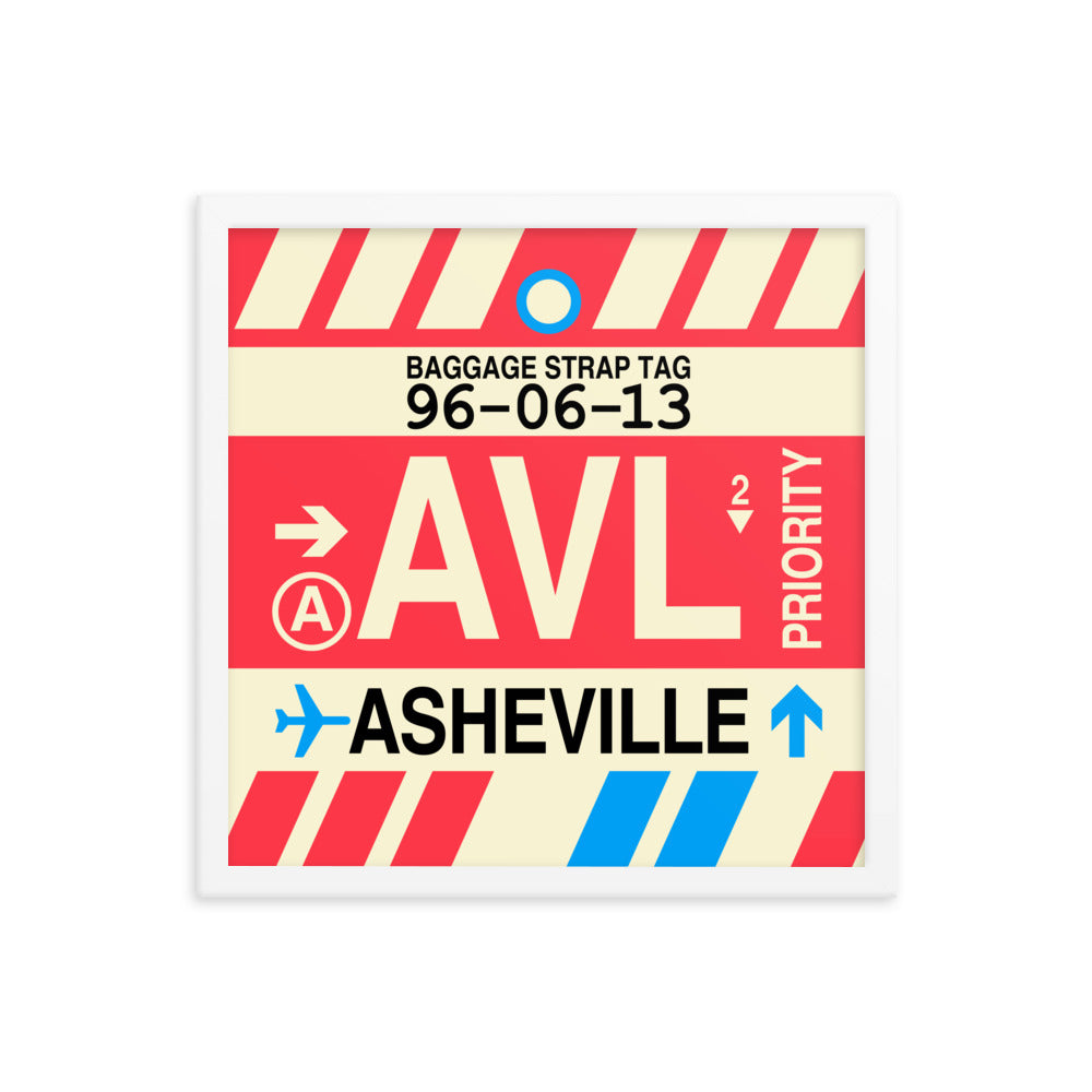 Travel-Themed Framed Print • AVL Asheville • YHM Designs - Image 14