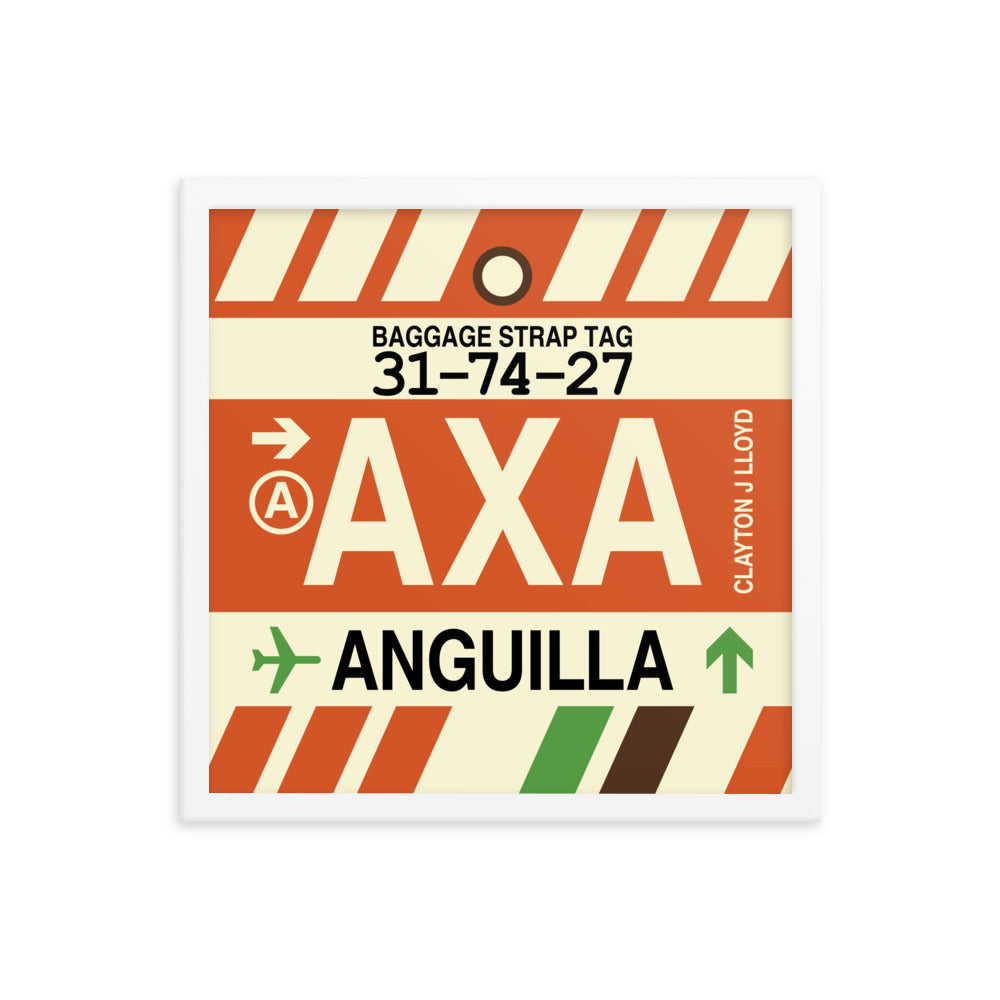 Travel-Themed Framed Print • AXA Anguilla Souvenir • YHM Designs - Image 14