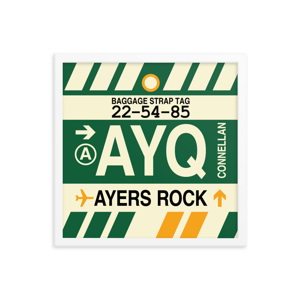 Travel-Themed Framed Print • AYQ Ayers Rock Souvenir • YHM Designs - Image 14