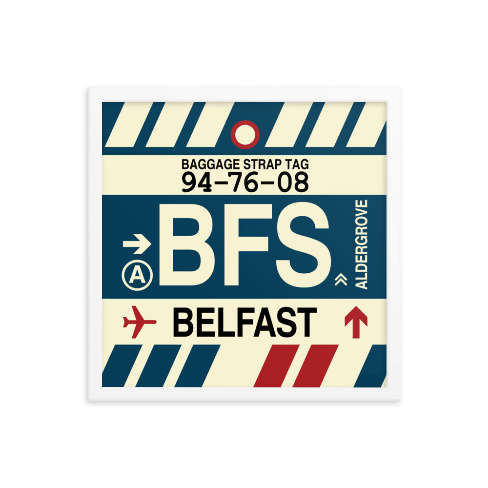 Travel-Themed Framed Print • BFS Belfast Souvenir • YHM Designs - Image 14