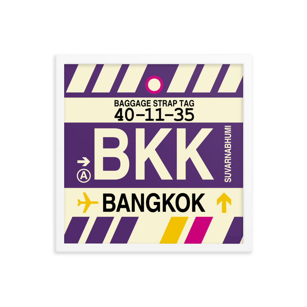 Travel-Themed Framed Print • BKK Bangkok Souvenir • YHM Designs - Image 14