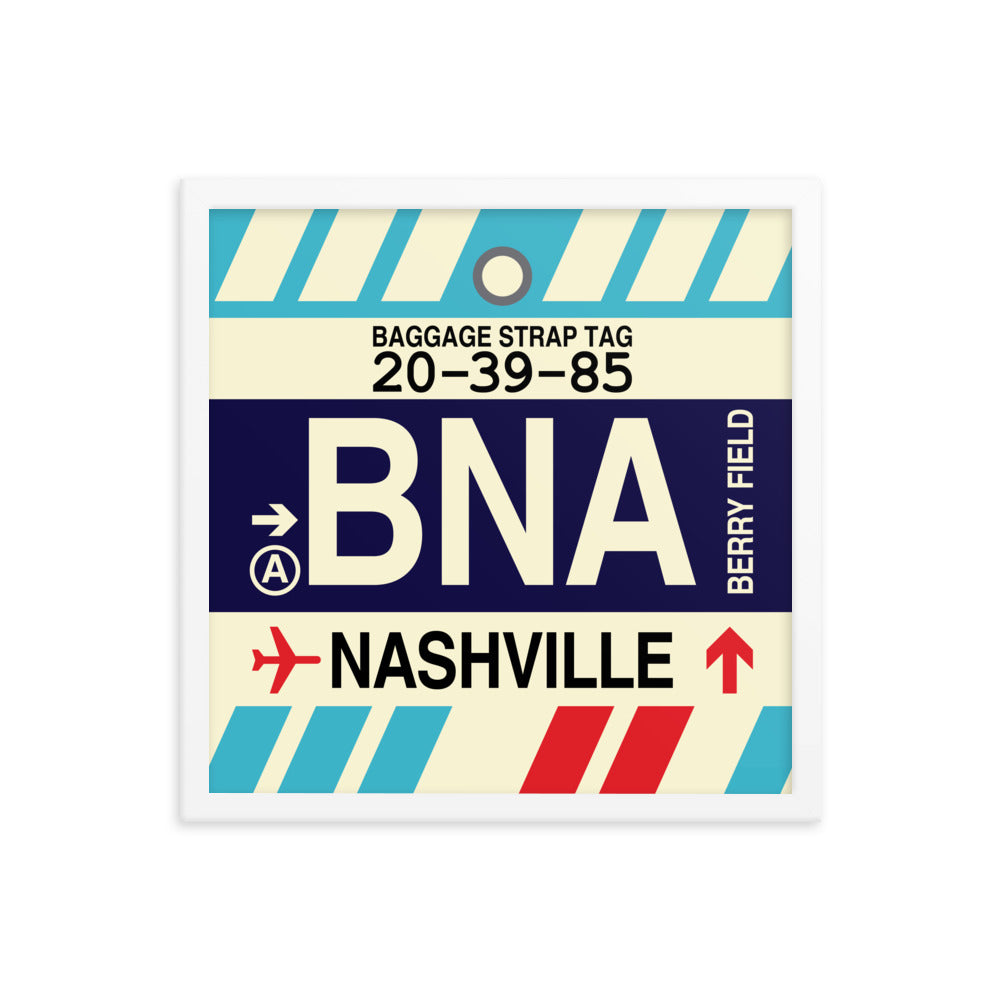 Travel-Themed Framed Print • BNA Nashville Souvenir • YHM Designs - Image 14