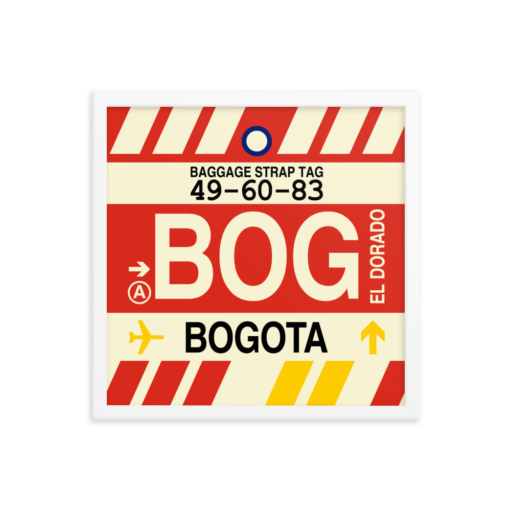 Travel-Themed Framed Print • BOG Bogota Souvenir • YHM Designs - Image 14