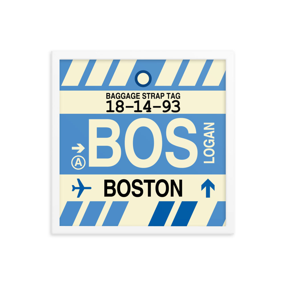 Travel-Themed Framed Print • BOS Boston Souvenir • YHM Designs - Image 14