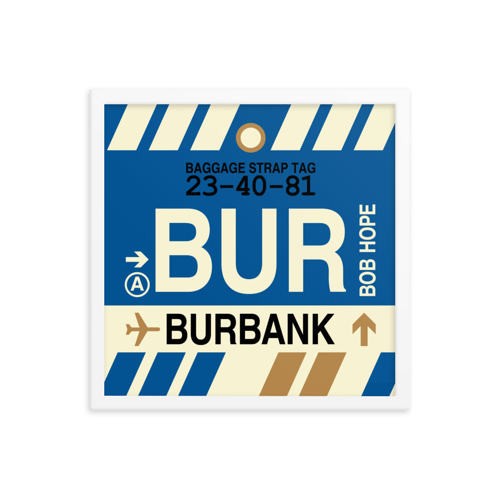 Travel-Themed Framed Print • BUR Burbank Souvenir • YHM Designs - Image 14