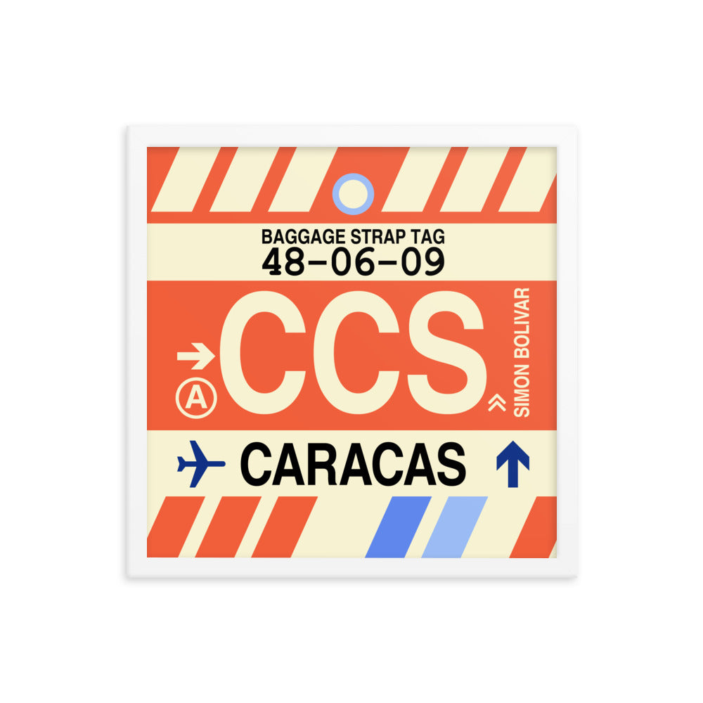 Travel-Themed Framed Print • CCS Caracas • YHM Designs - Image 14