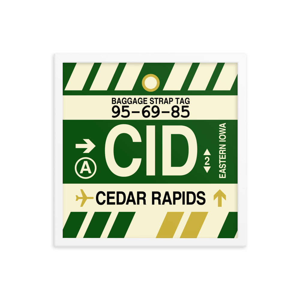 Travel-Themed Framed Print • CID Cedar Rapids Souvenir • YHM Designs - Image 14