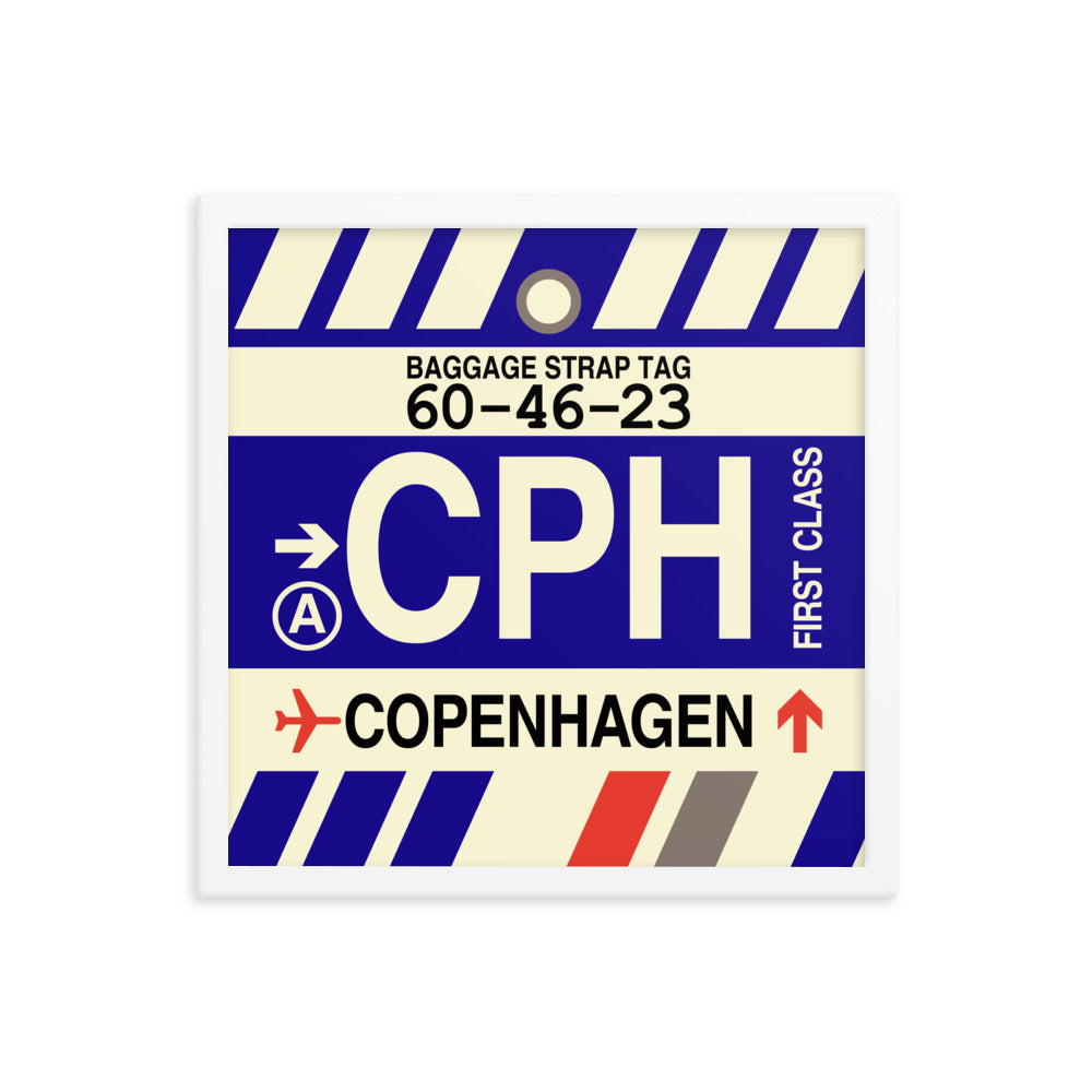Travel-Themed Framed Print • CPH Copenhagen Souvenir • YHM Designs - Image 14