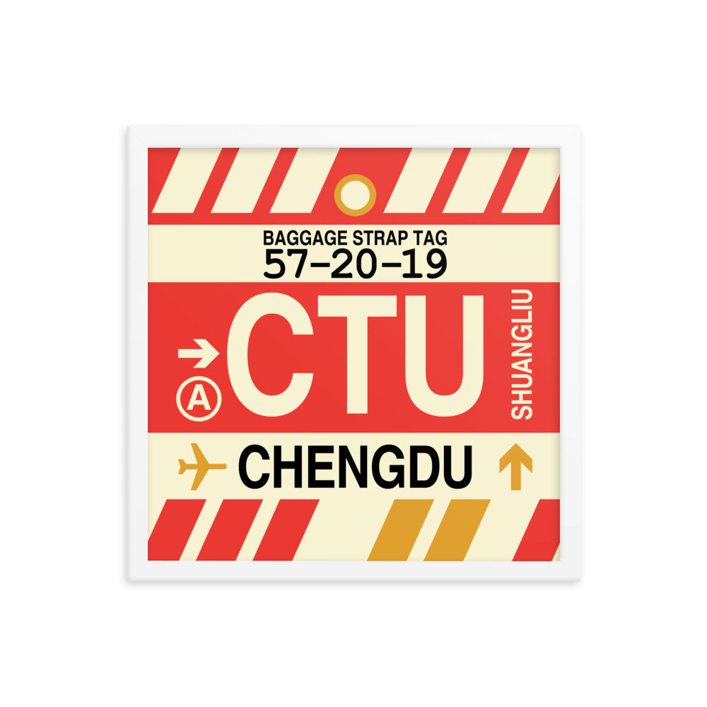 Travel-Themed Framed Print • CTU Chengdu Souvenir • YHM Designs - Image 14