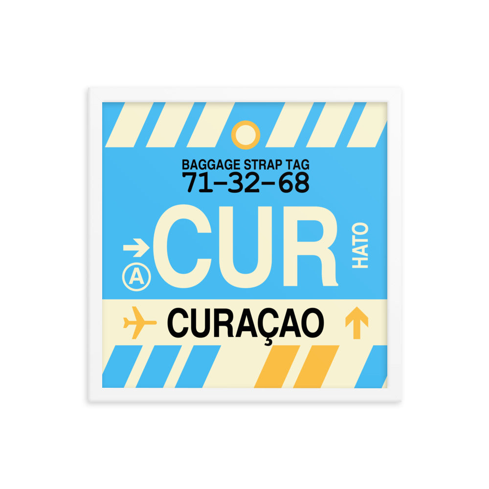 Travel-Themed Framed Print • CUR Curaçao Souvenir • YHM Designs - Image 14