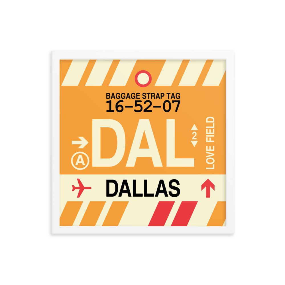 Travel-Themed Framed Print • DAL Dallas • YHM Designs - Image 14