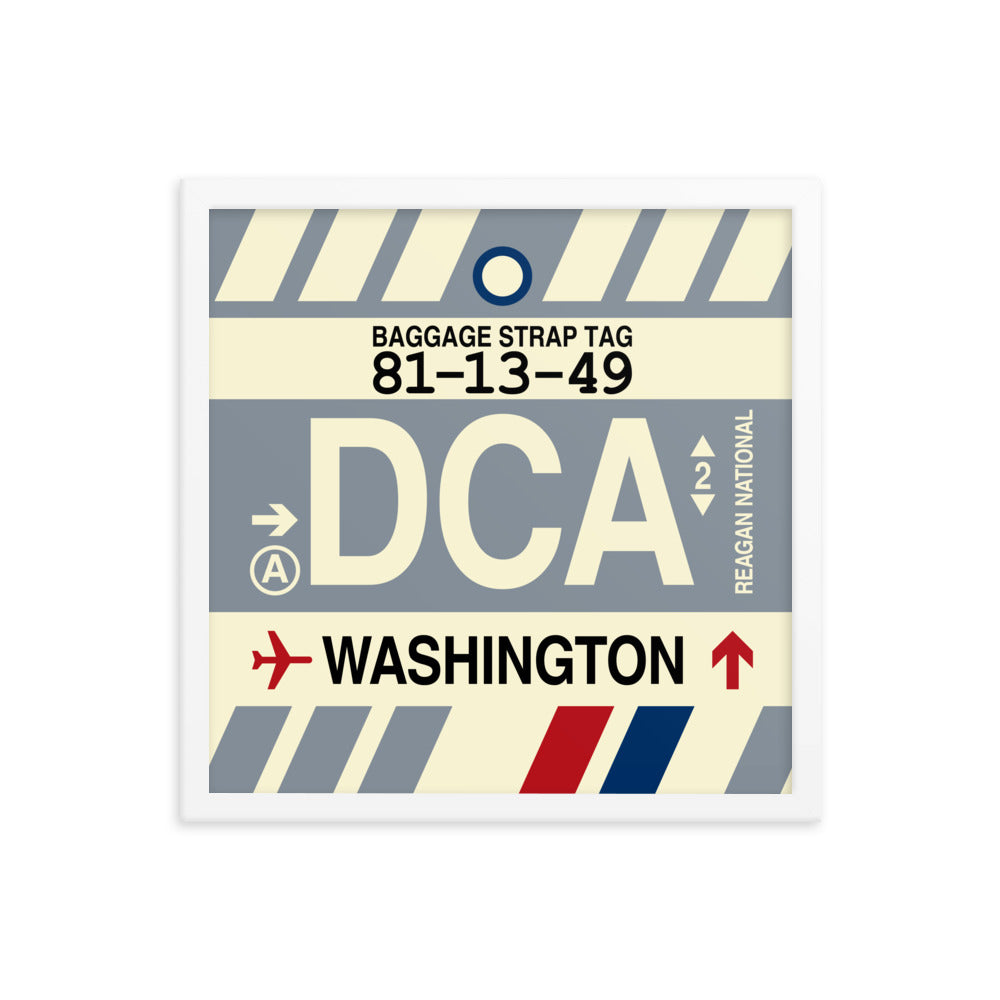 Travel-Themed Framed Print • DCA Washington Souvenir • YHM Designs - Image 14