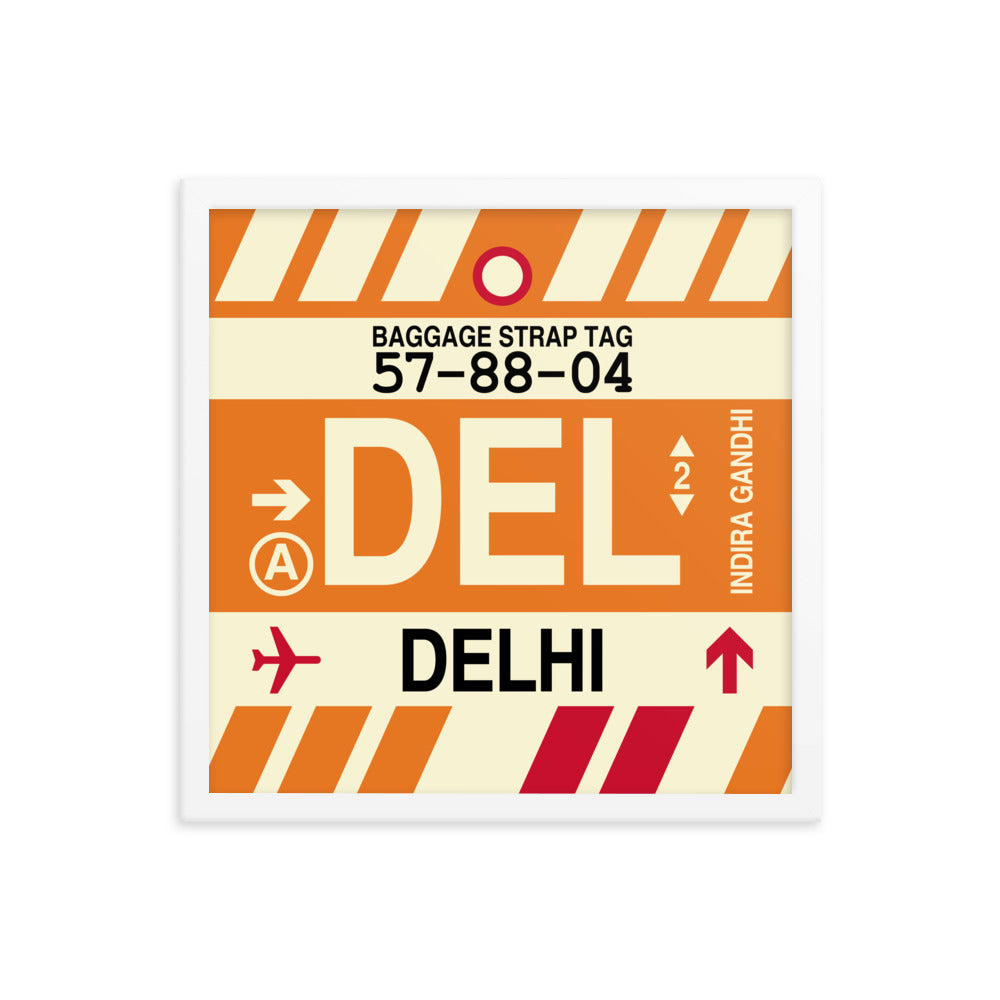 Travel-Themed Framed Print • DEL Delhi Souvenir • YHM Designs - Image 14