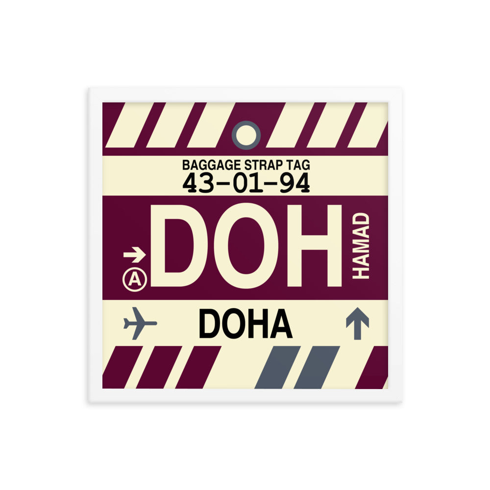 Travel-Themed Framed Print • DOH Doha • YHM Designs - Image 14