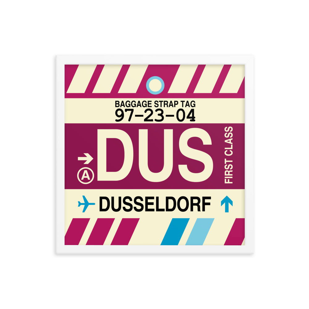 Travel-Themed Framed Print • DUS Dusseldorf Souvenir • YHM Designs - Image 14