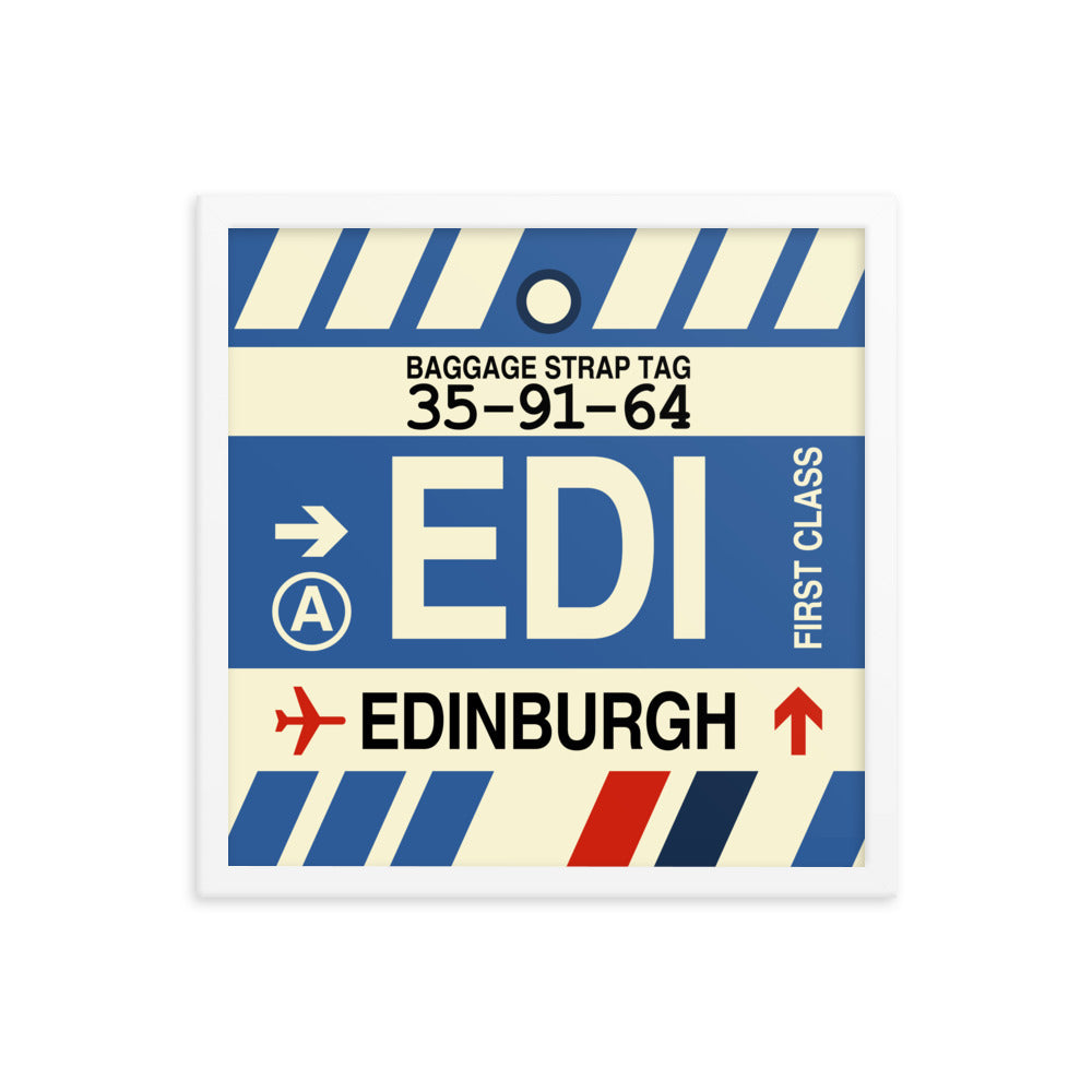 Travel-Themed Framed Print • EDI Edinburgh Souvenir • YHM Designs - Image 14